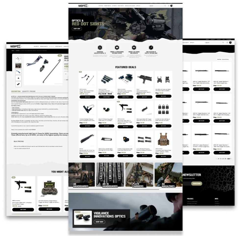 NSPEC Innovations Launches with BigCommerce Theme