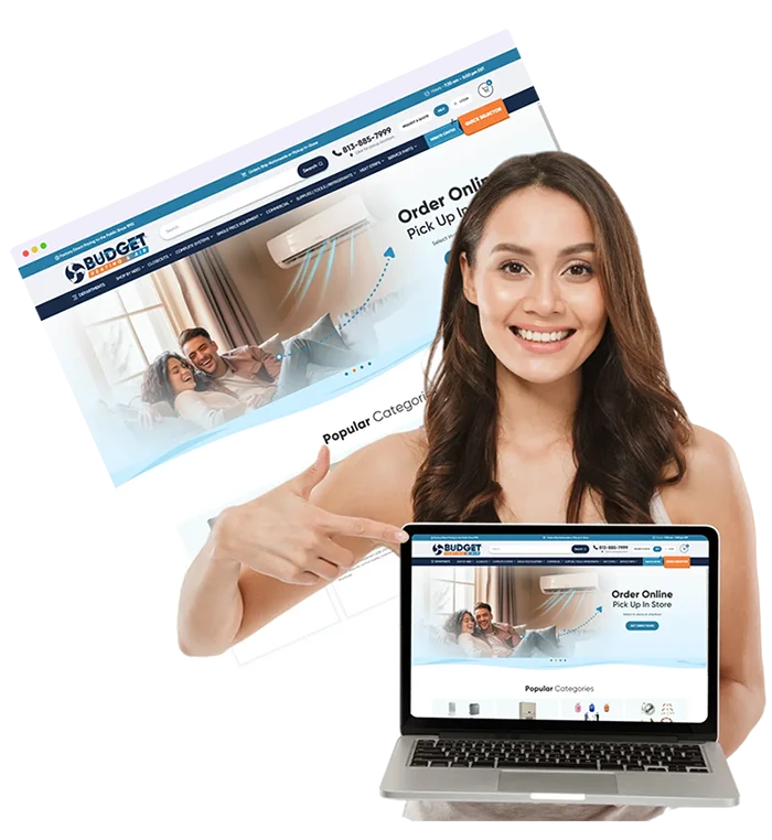 BudgetHeatting Case Study for BigCommerce Web Site build and migration