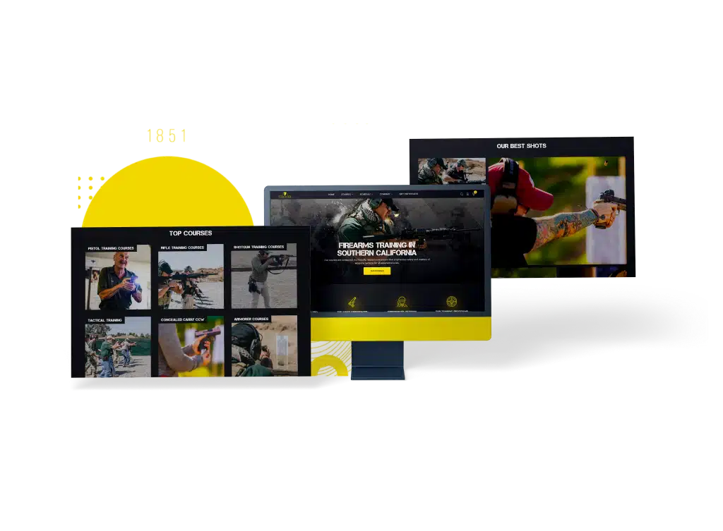 FTATV website redesign on desktop, with homepage, product page, category page