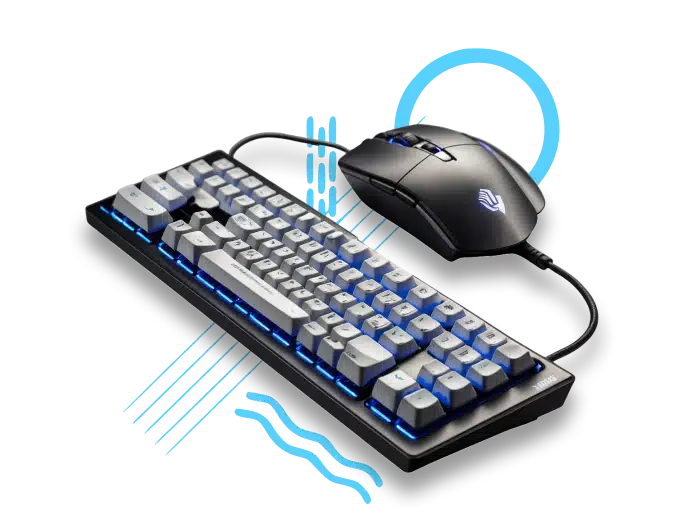  Image of gaming keyboard and mouse