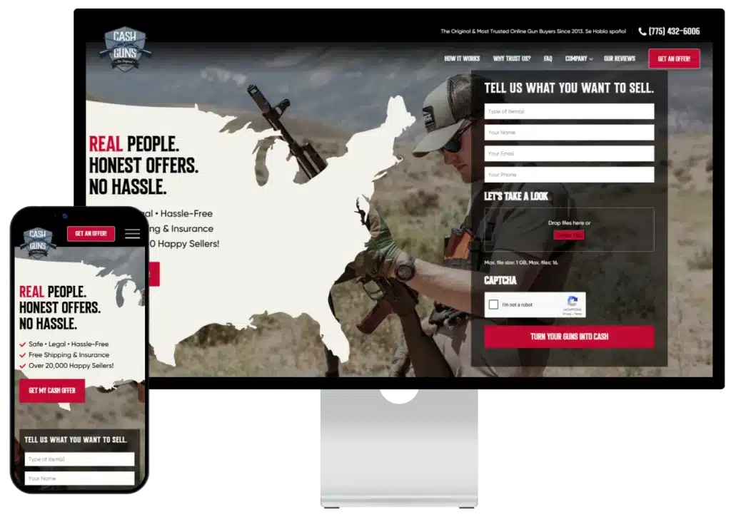 Cash My Guns WordPress Redesign and SEO Case Study