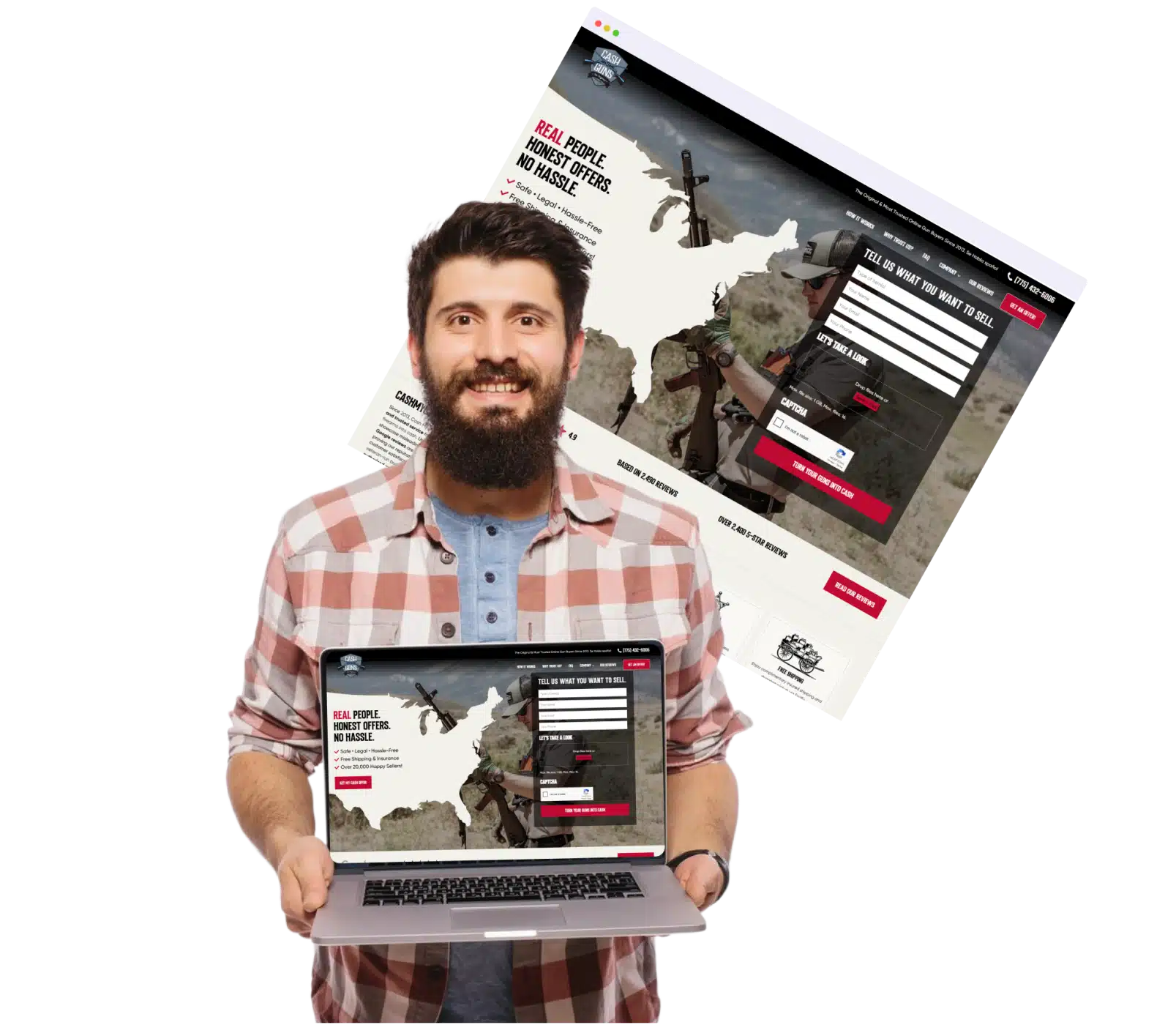 Cash My Guns wordpress website design