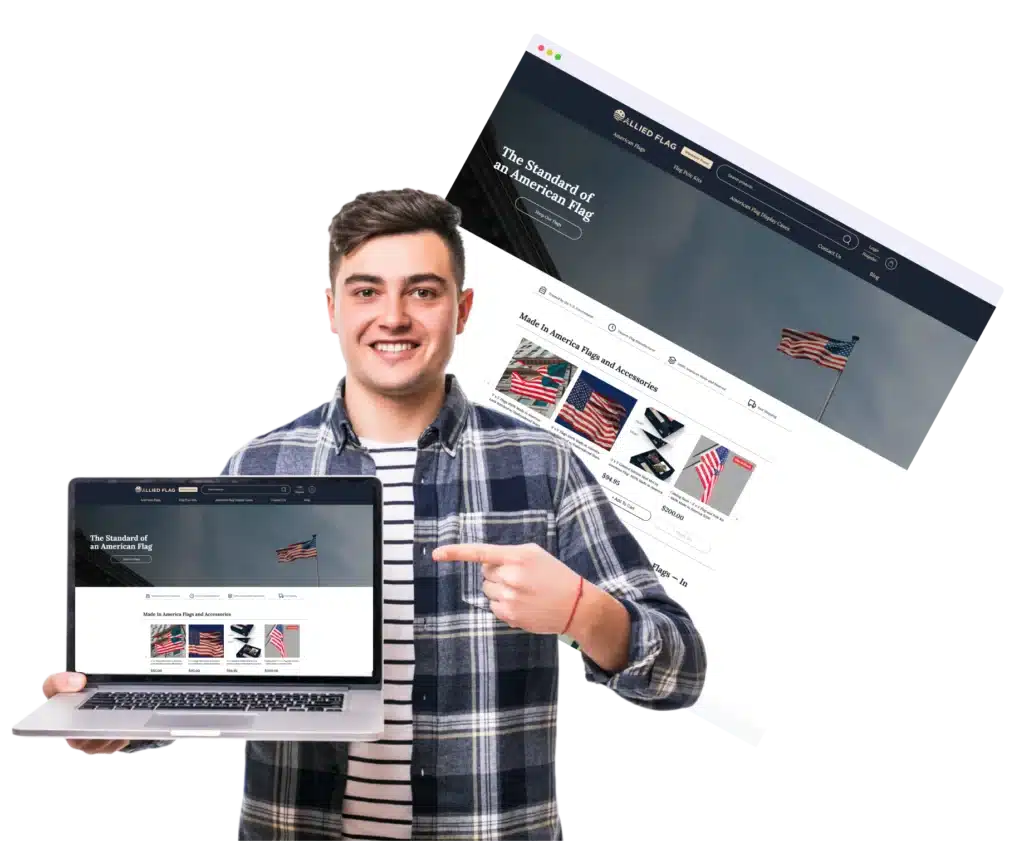 Allied Flag bigcommerce website re-design